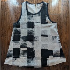 Anthropologie 9-H15 STCL Black and White Women's Top